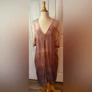 River & Scott Blush Pink Ombré Dress with Pockets Size Small New